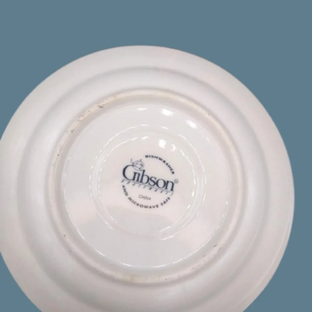 Gibson Housewares 4 Roseland Saucers 6.5